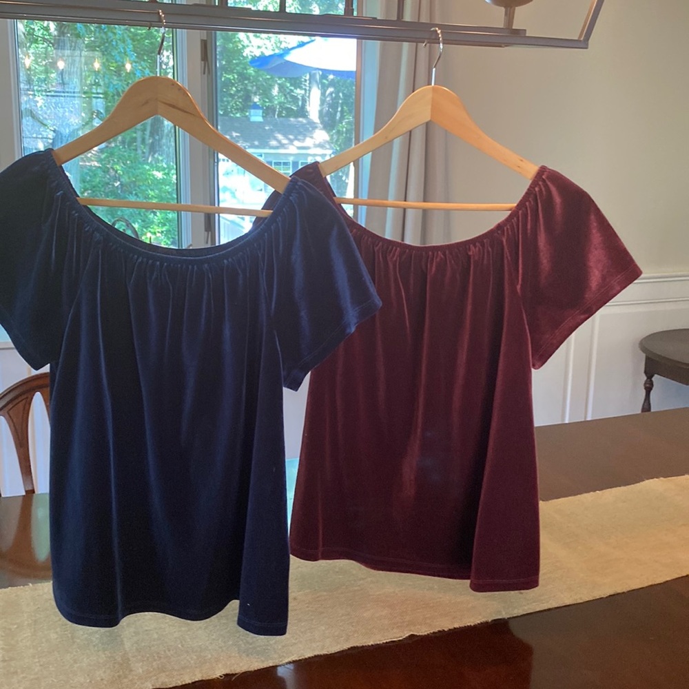 Bundle of 2 GAP BNWT off the shoulder/scoop neck size M tops!  Brand new!